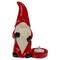 7" Red & Black Gnome Tea Light Christmas Candle Holder